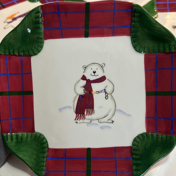 Pfaltzgraff set of 4 luncheon plates “The Snow Bear Collection” - Picture 6 of 7